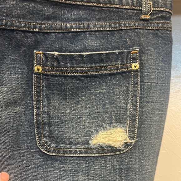 Mossimo Supply Co Blue Gray Mini Skirt Casual - Picture 4 of 6